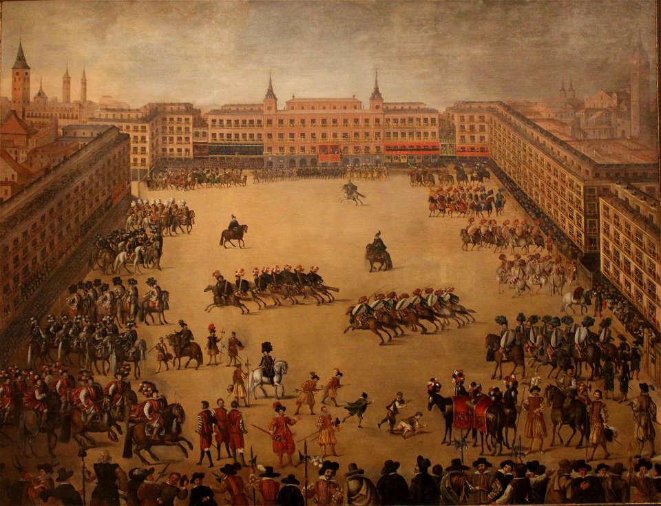 Fiesta Real en la Plaza Mayor. Museo de Historia de Madrid (cropped)