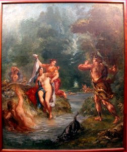Eugène delacroix, quattro stagioni hartmann, estate con diana e atteone, 1856-63 ca. 01