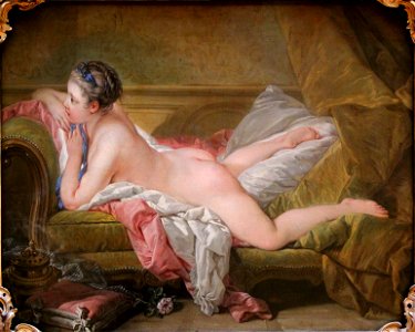 François Boucher - Ruhendes Mädchen - 1752