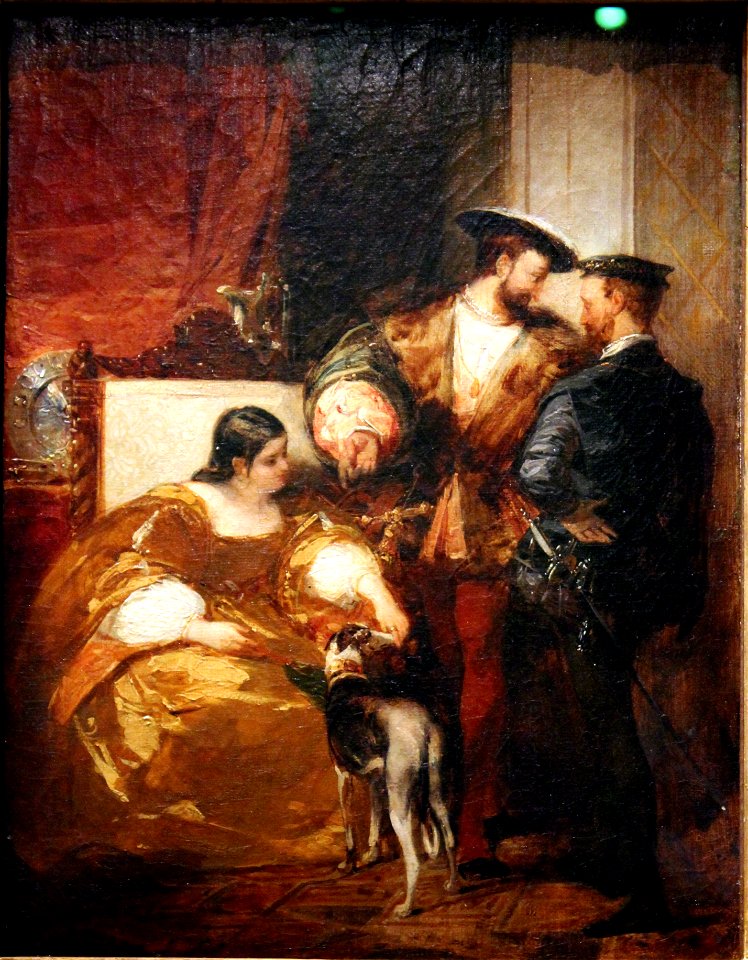 François Ier, Charles Quint et la duchesse d'Étampes - Richard Parkes Bonington - MBA Lyon 2014
