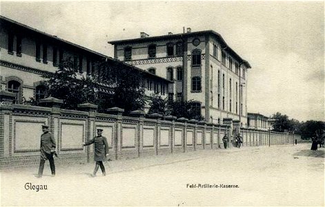 Feld-Artillerie-Kaserne Glogau, FAR 41, Postkarte von 1903