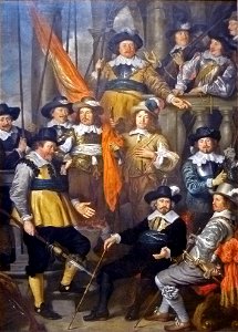 Govert Flinck - Schutters van wijk XVIII onder leiding van kapitein Albert Bas 001