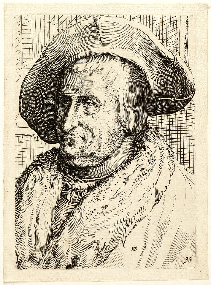 Fantasie portret van een man met hoed. NL-HlmNHA 1477 53008538
