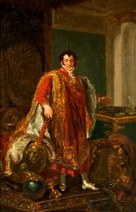 Fernando VII con el manto de la Orden del Toisón de Oro (Museo Cerralbo)