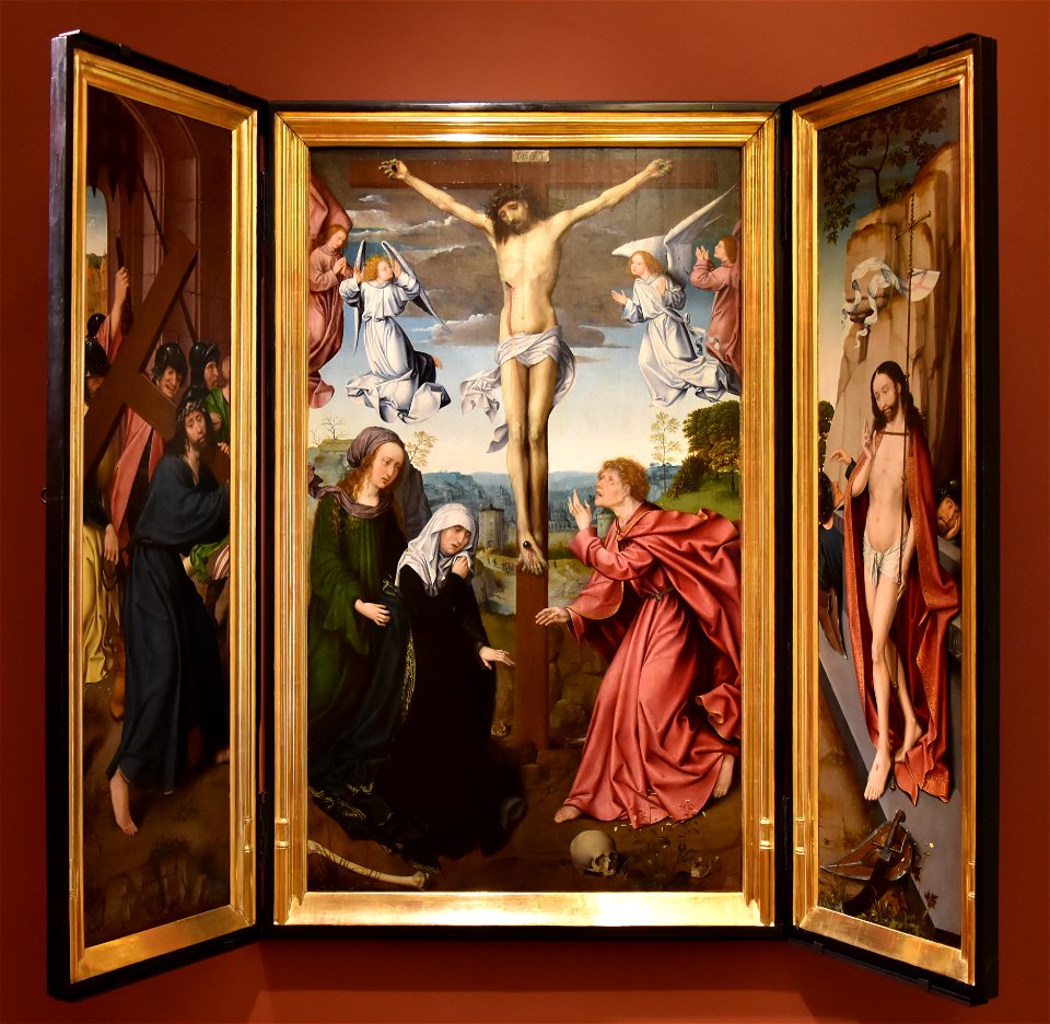 Goswin van der Weyden (ca.1465-na1538) Triptiek van de kruisiging - Musée des Beaux-Arts de Dijon 23-10-2016