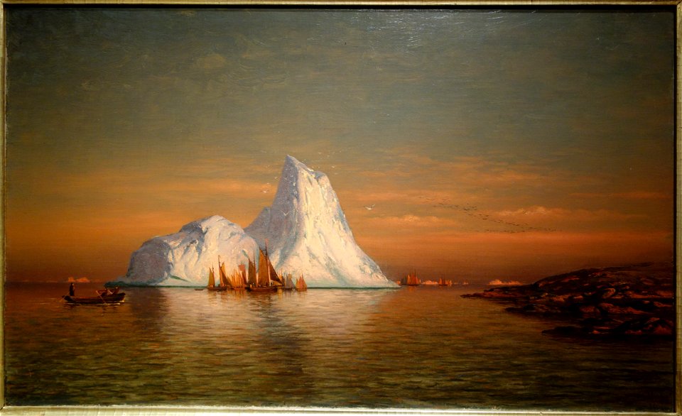 Fishing Fleet off Labrador by William Bradford, 1884, oil on canvas - New Britain Museum of American Art - DSC09258