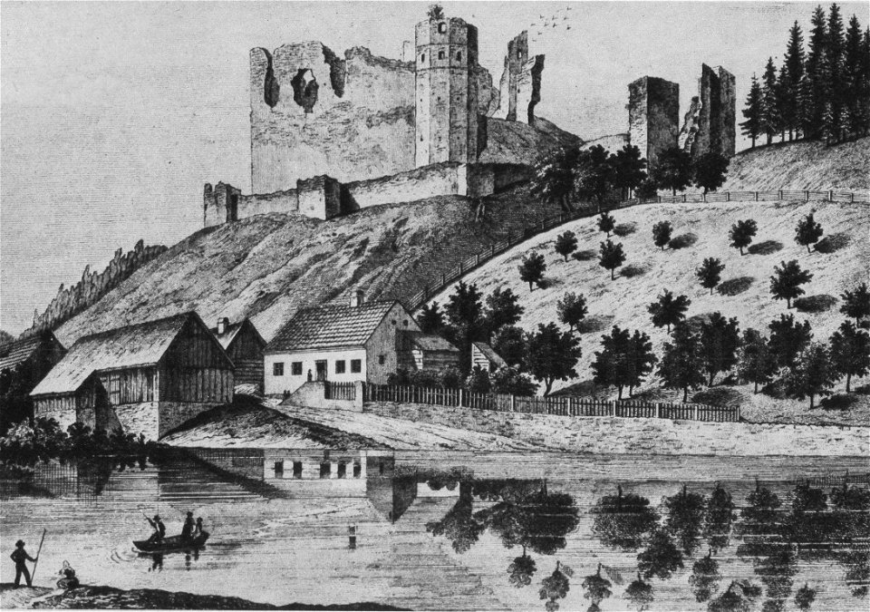 Frejstejn, engraving by Adolph Kunike