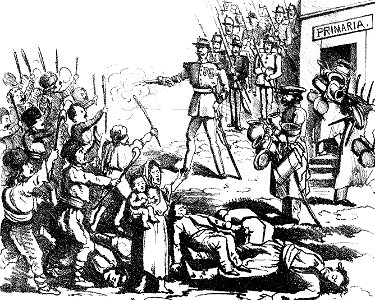 Fericirile grămădite pe capetele contribuabilorŭ. — Scenă petrecută la Giurgiu, Ghimpele, 25 mar 1873