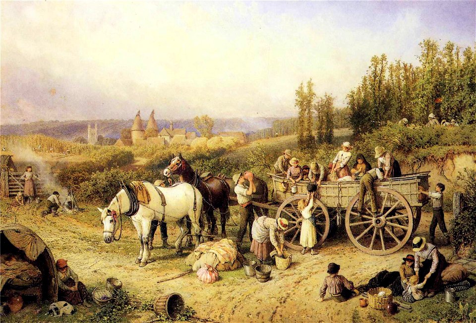 Myles Birket Foster - The Farm Cart
