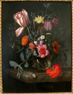 Flowers in a Vase, attributed to Jacob van Walscapelle (1644-1727) - IMG 7350