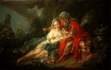 Francois Boucher - Earth- Vertumnus and Pomona (1749)01. Free illustration for personal and commercial use.