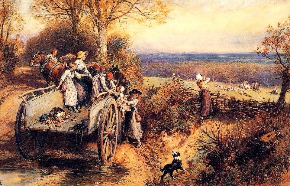 Myles Birket Foster - A Peep at the Hounds