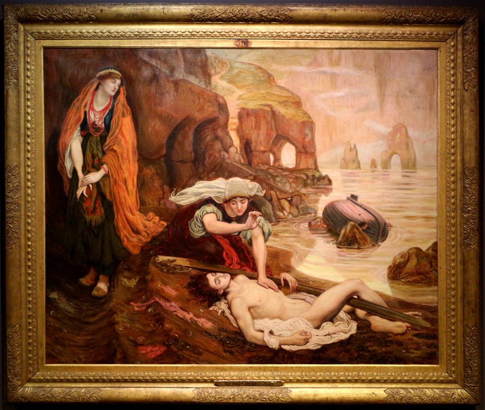 Ford madox brown, heydée scopre il corpo di don juan, 1878