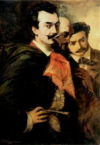 Frank Buchser Die drei Freunde 1853