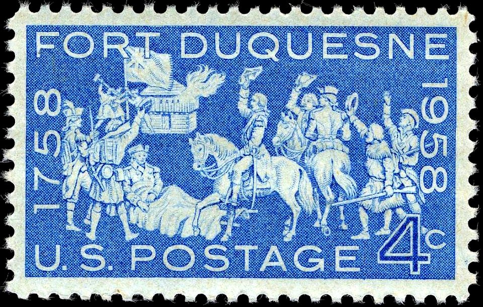 Fort Duquesne stamp 4c 1958 issue