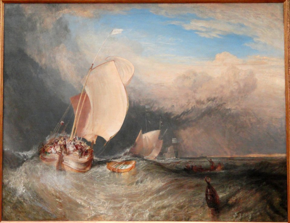 Fishing Boats with Hucksters Bargaining for Fish, 1837-1838, by Joseph Mallord William Turner - Art Institute of Chicago - DSC09542