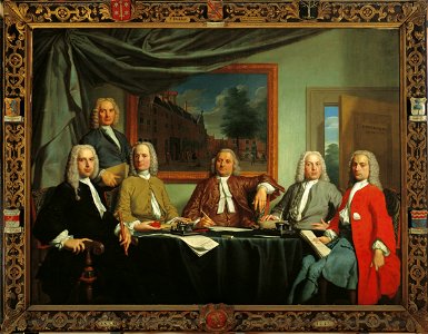 Frans Decker - portrait of the regents of the Proveniershuis in Haarlem FHM01 OS-I-63 W