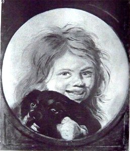 Frans Hals - Head of a boy with a dog - Rothschild collection. Free illustration for personal and commercial use.