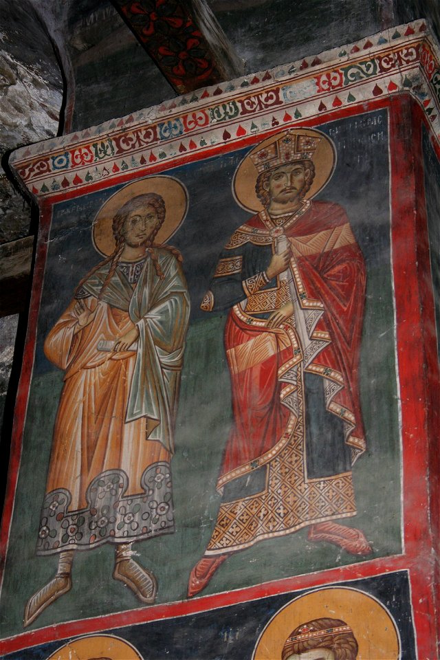 Frescos from the Michael the Archangel Church of Lesnovo 0136
