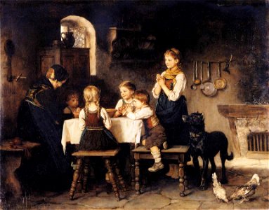 Franz von Defregger - Grace Before Meal