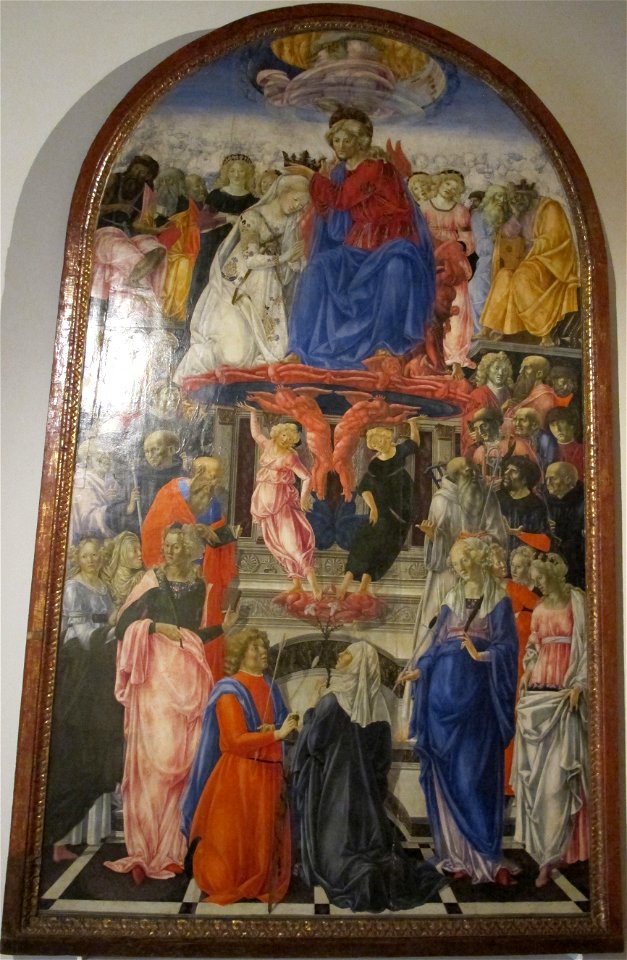Francesco di giorgio e collaboratore, incoronazione di maria, 1472-74