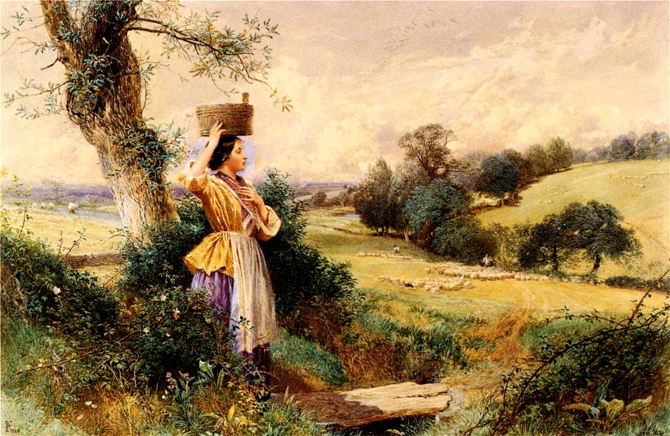 Myles Birket Foster - The Milk-maid