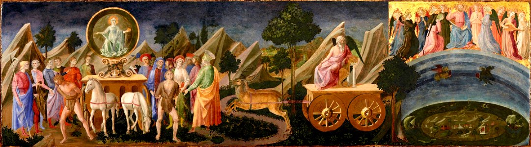 Francesco Pesellino - The Triumphs of Fame, Time, and Eternity