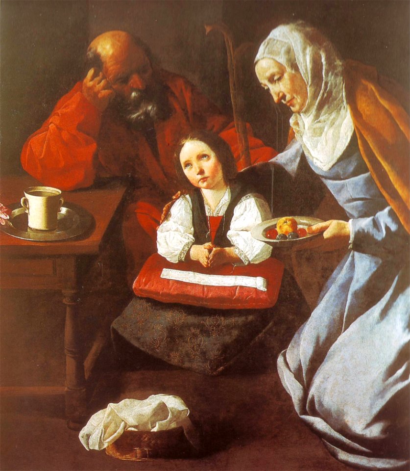 Francisco de Zurbarán La familia de la Virgen