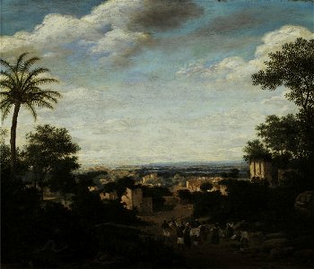 Frans Post - Paisagem da Paraíba, 1665. Free illustration for personal and commercial use.