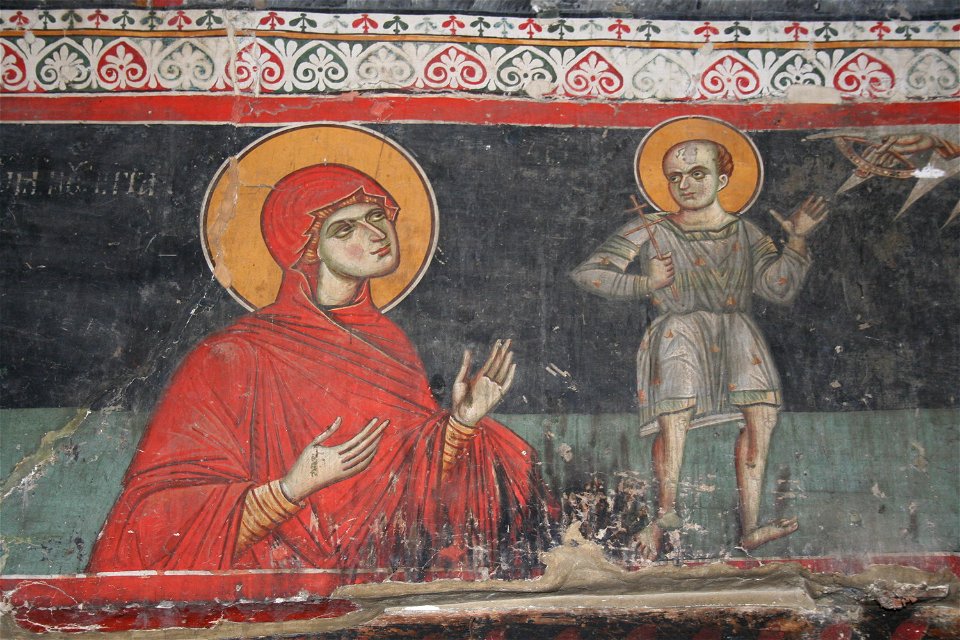 Frescos from the Michael the Archangel Church of Lesnovo 0108
