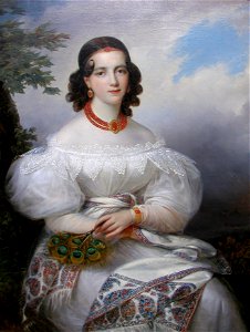 François-Joseph Kinsoen - Portrait of a German Princess. Free illustration for personal and commercial use.
