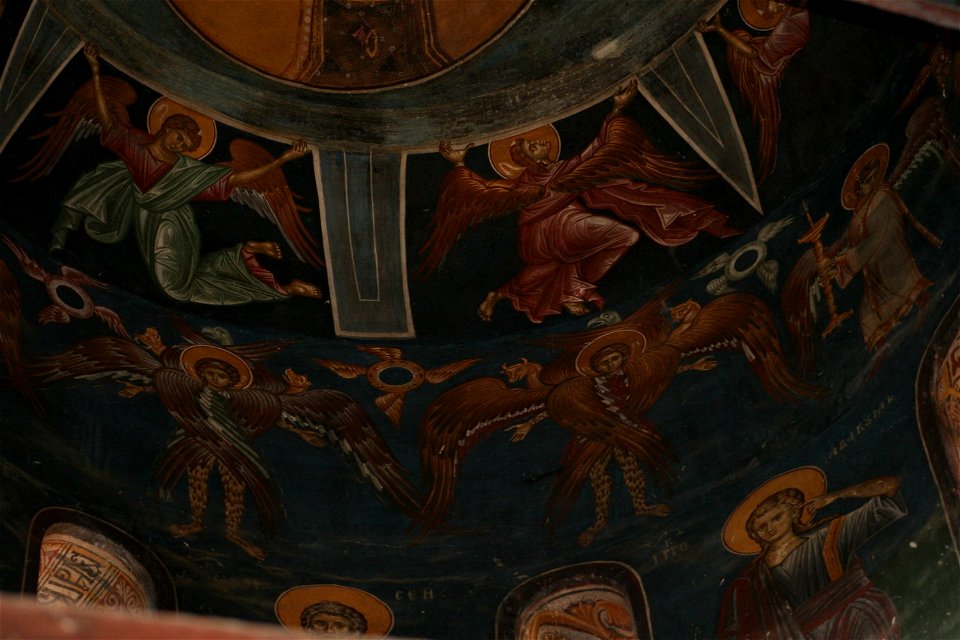 Frescos from the Michael the Archangel Church of Lesnovo 0184