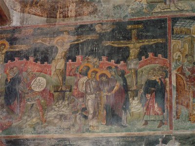 Frescos in St. George's Church (Staro Nagoricane) 059