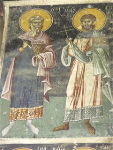 Frescos in St. George's Church (Staro Nagoricane) 078