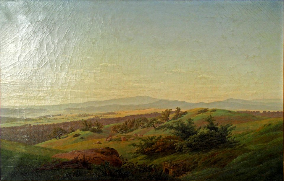 Friedrich C.D. Böhmische Landschaft@Weimar Schlossmuseum