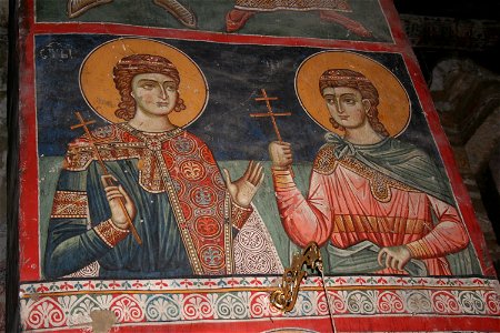 Frescos from the Michael the Archangel Church of Lesnovo 097