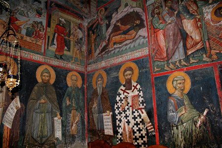 Frescos from the Michael the Archangel Church of Lesnovo 0113