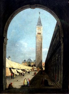 1795 Guardi Markusplatz in Venedig anagoria