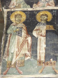 Frescos in St. George's Church (Staro Nagoricane) 067