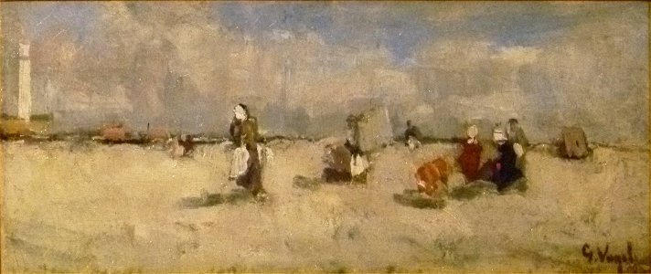 Guillaume Vogels Het strand van Oostende ca. 1880 001