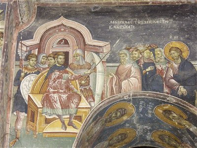 Frescos in St. George's Church (Staro Nagoricane) 093