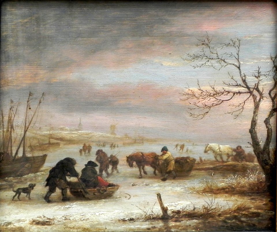 Isaac van Ostade Eislandschaft