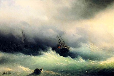 Ivan Constantinovich Aivazovsky - Ships in a Storm