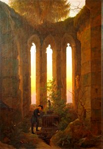 Friedrich C.D. Ruine Kirchenchor (Huttens Grab)@Weimar Schlossmuseum