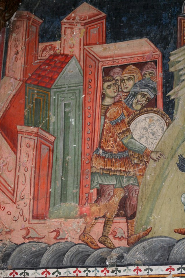 Frescos from the Michael the Archangel Church of Lesnovo 0175