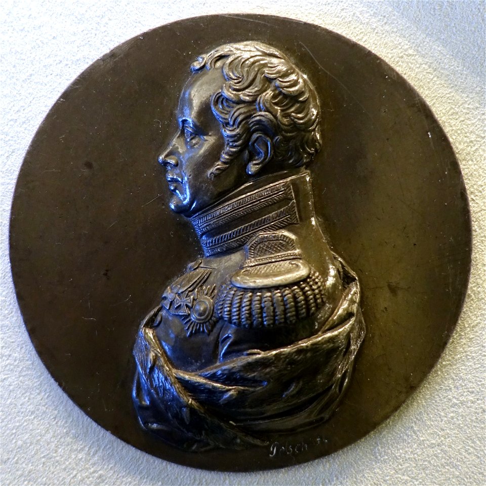 Friedrich Wilhelm III, King of Prussia, by Leonhard Posch, tin, 1825 - Bode-Museum - DSC02828