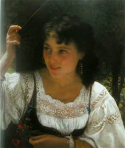 Italienneeventail W-A Bouguereau