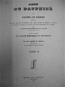 Frontespizio tomo II biblio etudes et patrimoine grenoble 2