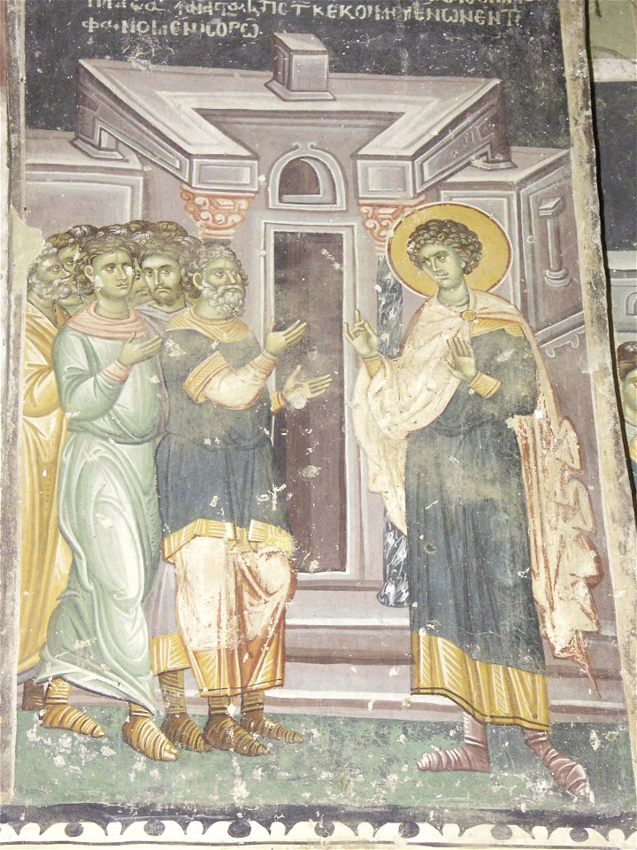 Frescos in St. George's Church (Staro Nagoricane) 069