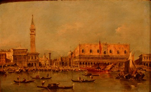Francesco Guardi - Departure of the Bucentaur (detail) - ca 1765-1780 - oil on canvas - Museu Calouste Gulbenkian